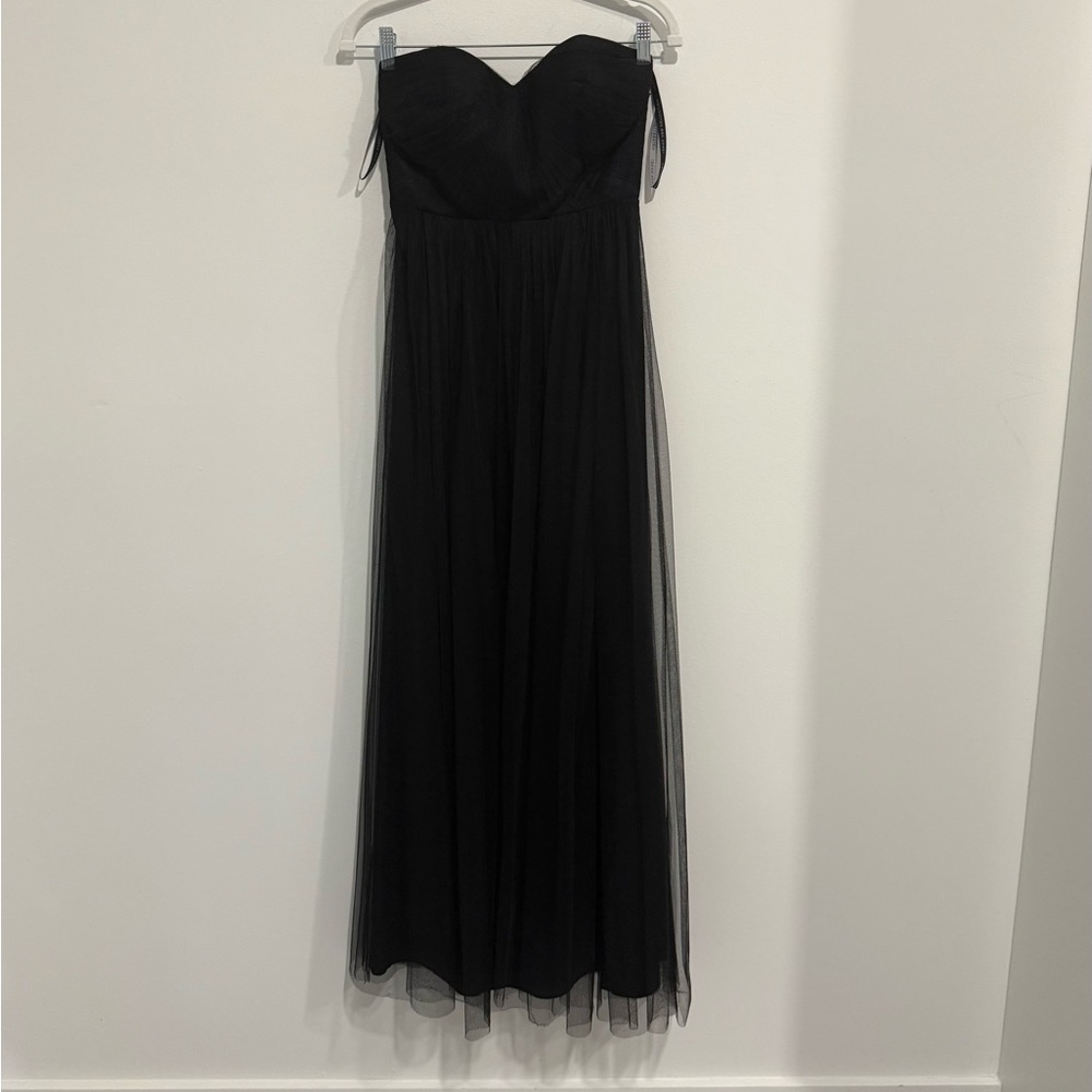 Jenny Yoo Black Strapless Gown Size 2